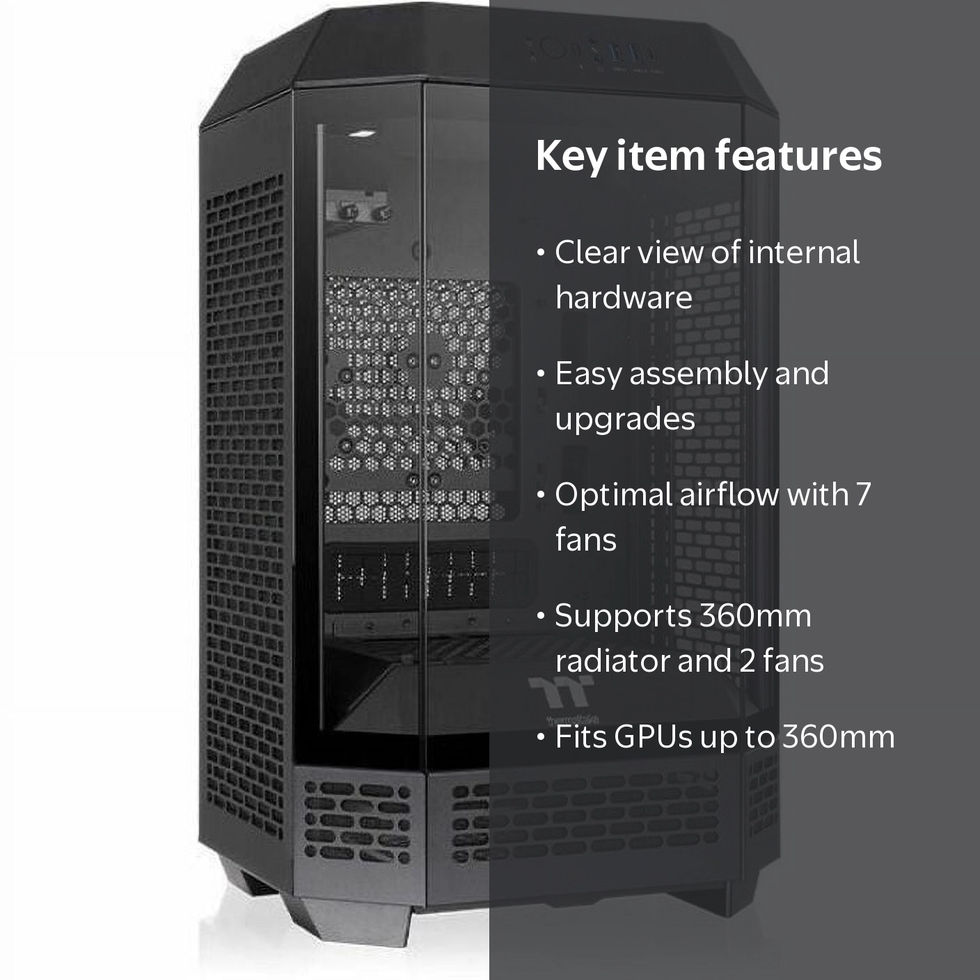 Thermaltake Tower 250 Black Mini-ITX Mini Tower 2x120mm CT Fans