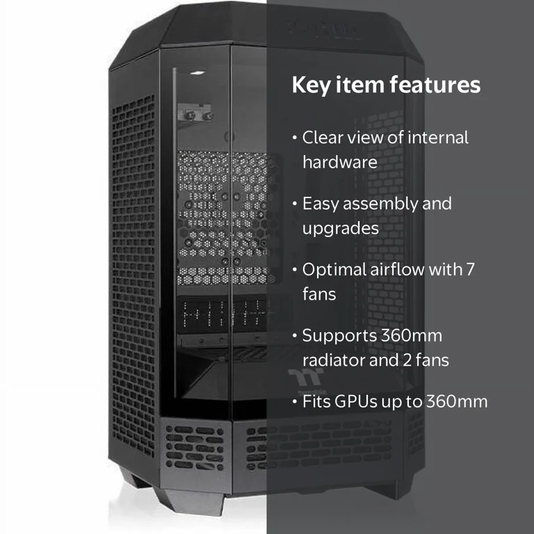 Thermaltake Tower 250 Black Mini-ITX Mini Tower 2x120mm CT Fans