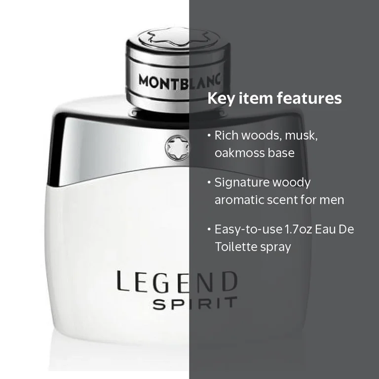 Montblanc, Legend Spirit Eau De Toilette Spray, 1.7 Oz, Men