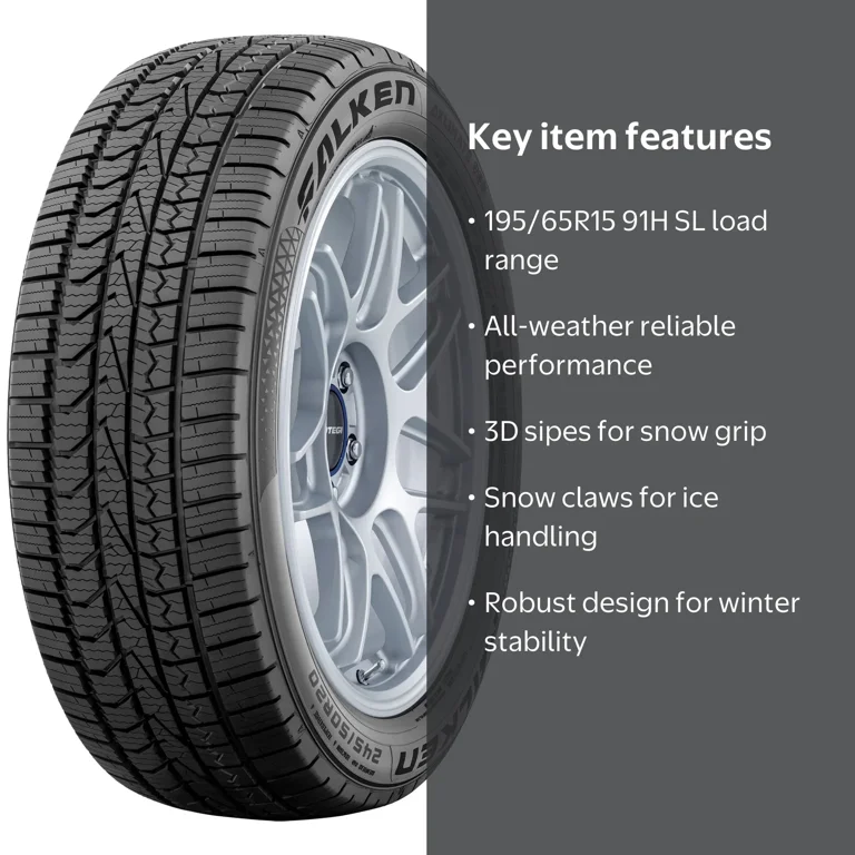 Free Shipping! Falken Aklimate 195/65R15 91H All Weather - Walmart