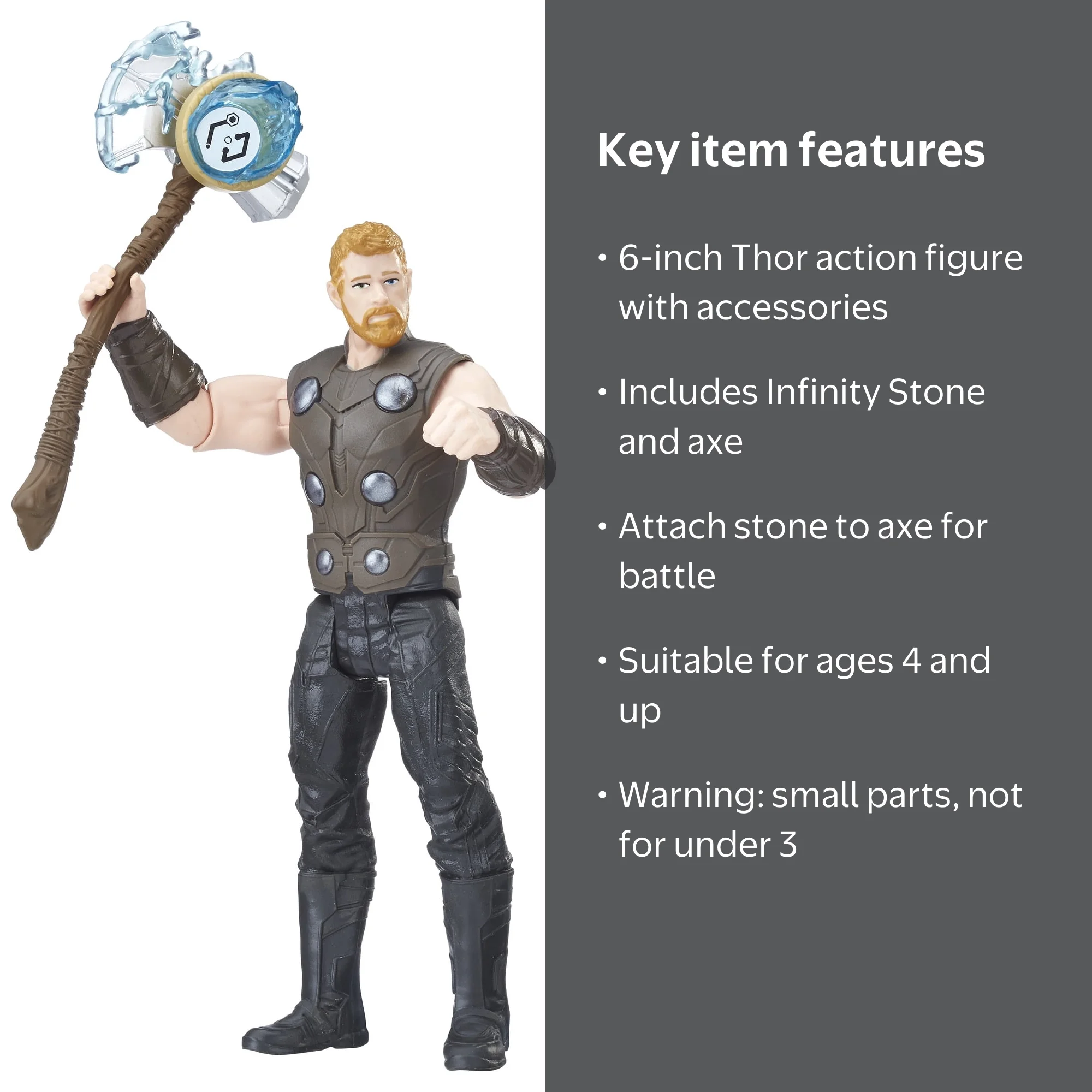 The Avengers, Action Figure, Thor with Infinity Stone, 6-inch