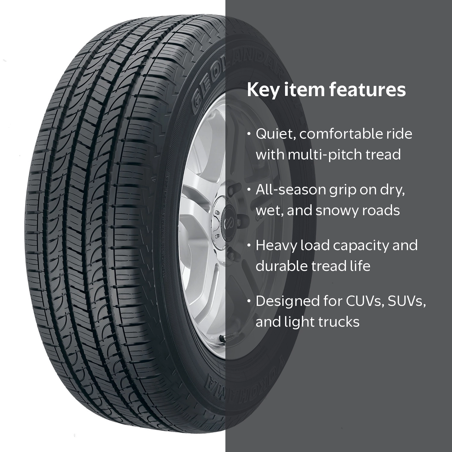 Yokohama Geolandar H/T G056 Tires, Set of 4, for Toyota Tacoma Pre