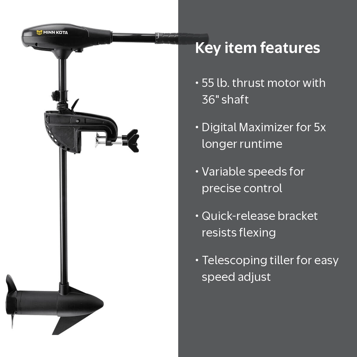 Minn Kota, Trolling Motor, 1352155M Endura Max 55 lb Thrust