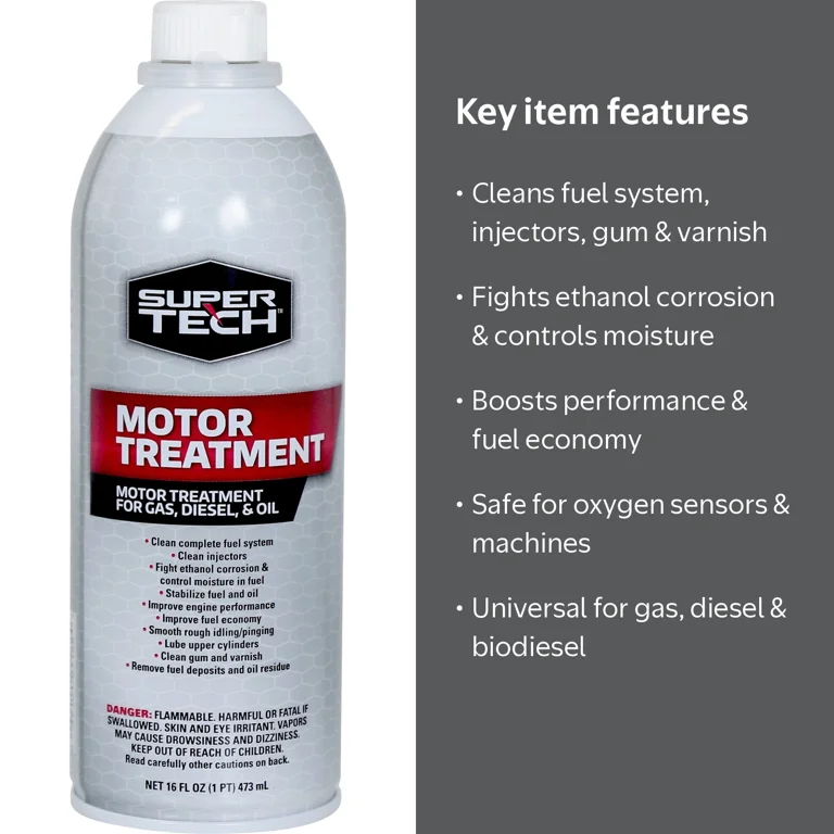 Super Tech Universal Motor Treatment for Gas Diesel Oil Engines 16