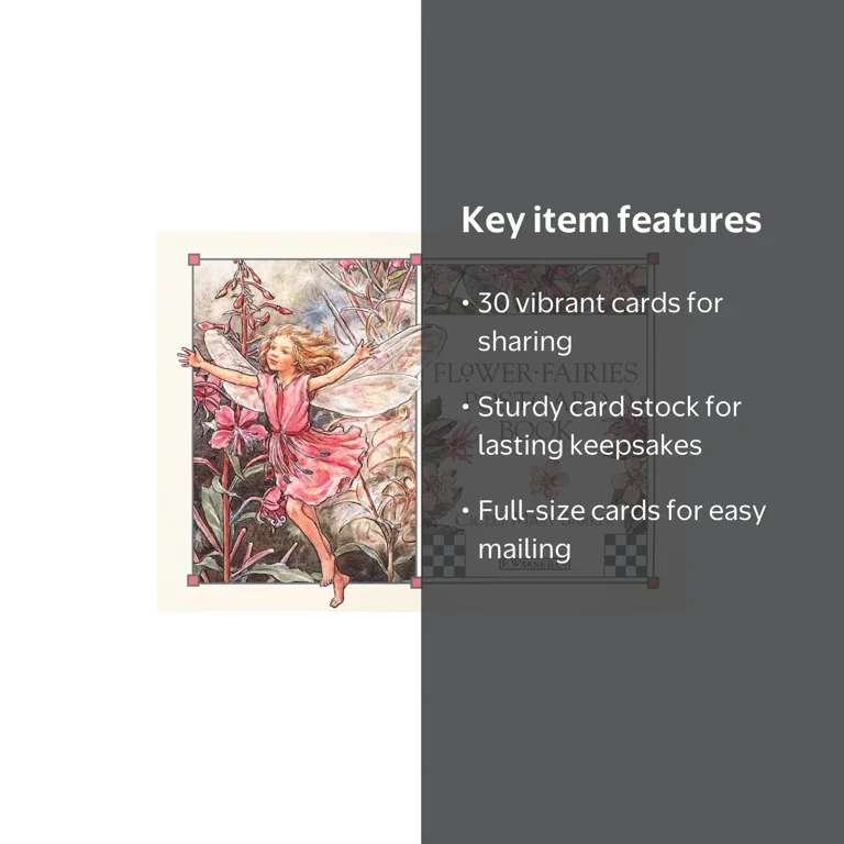 Flower Fairies Postcard Book, 30 Full-Color Cards on Sturdy Card