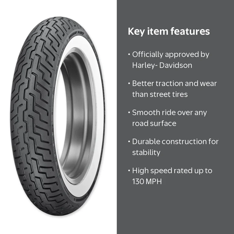 Dunlop Harley-Davidson D402 Front Motorcycle Tire, MT90B-16, Wide