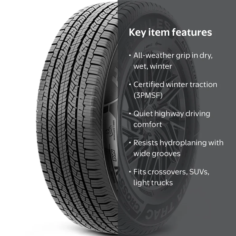 Hercules, Terra Trac Cross-V AW Light Truck and SUV Tire, 255
