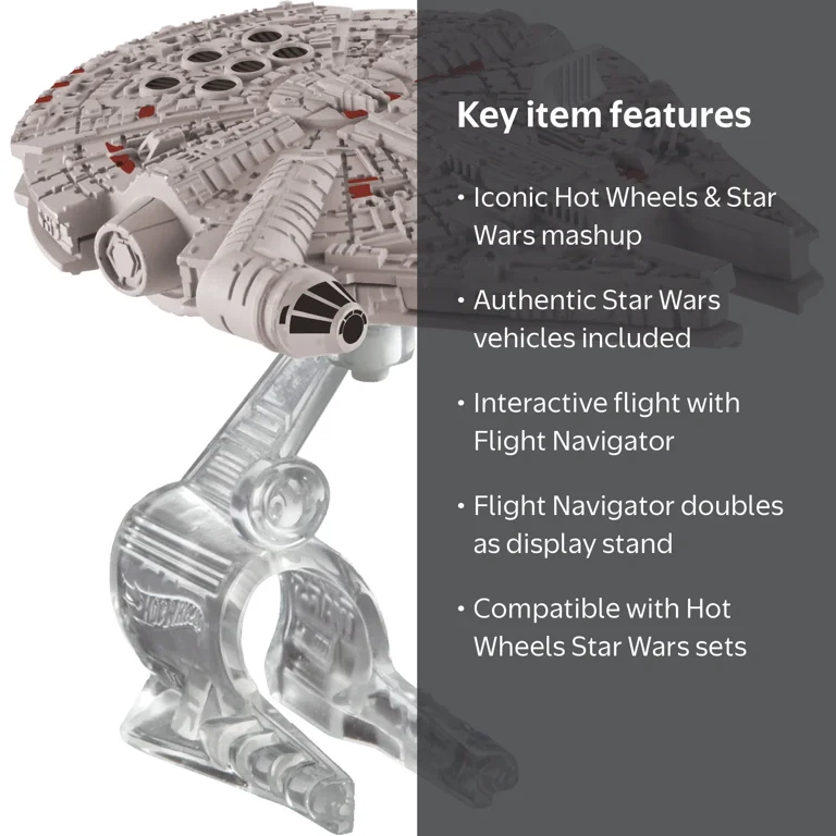 Hot Wheels Star Wars The Force Awakens Millennium Falcon - Walmart.com