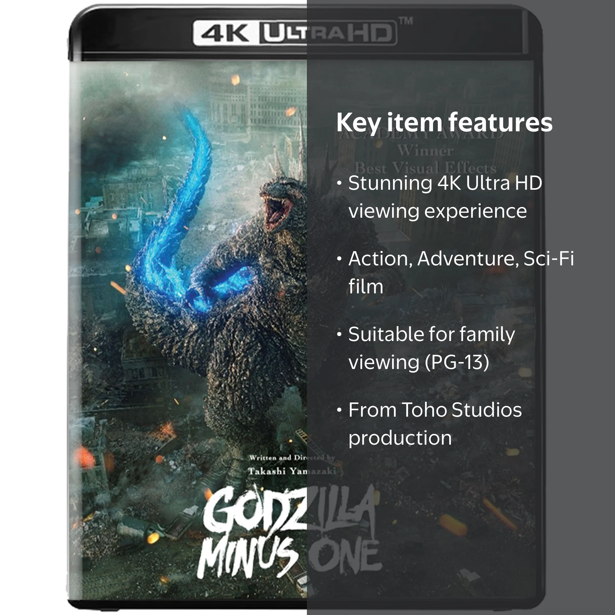 SDS Godzilla Minus One 4K Ultra HD + Blu-ray, Action Sci-Fi