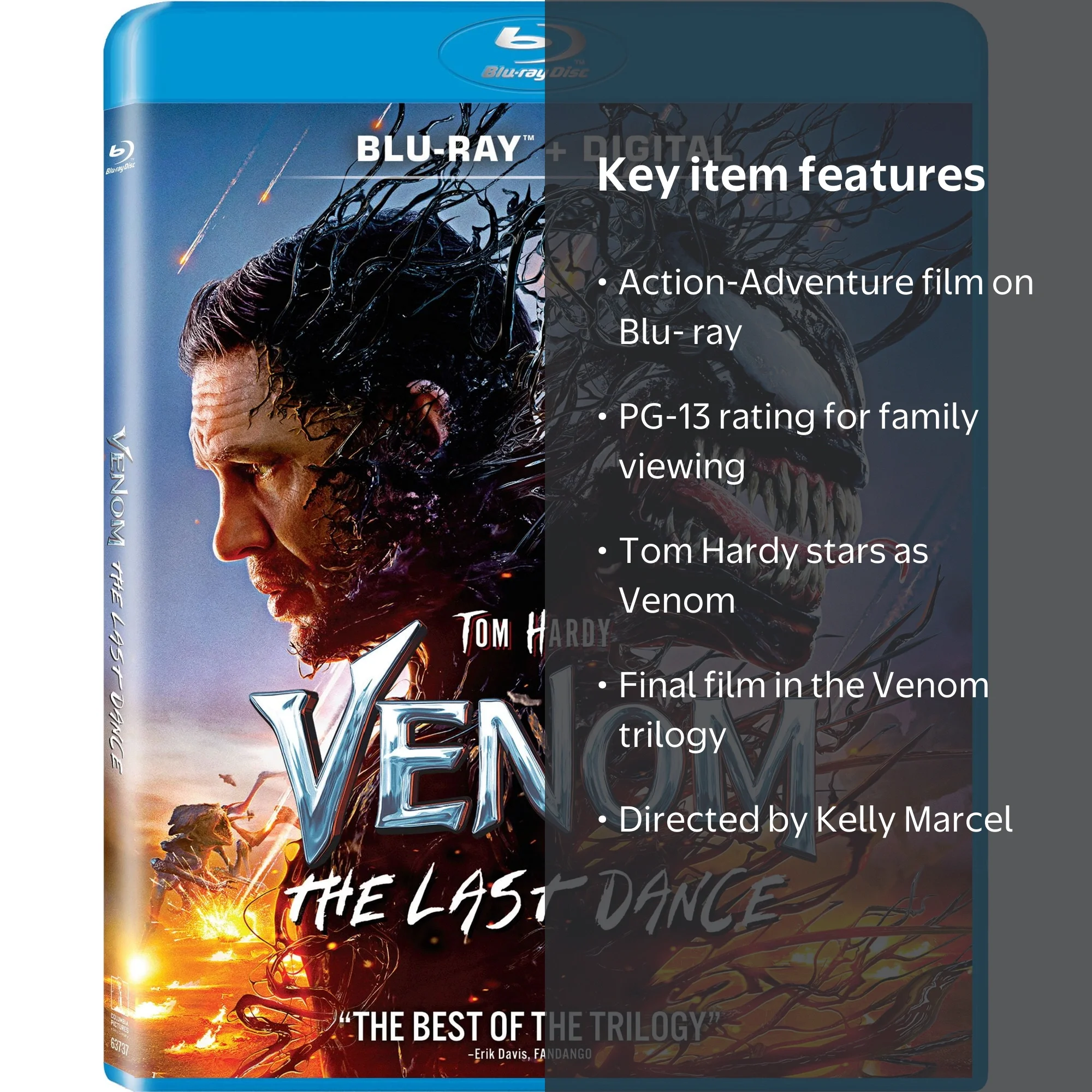 Sony, Blu-ray + Digital Copy, Venom The Last Dance, Action