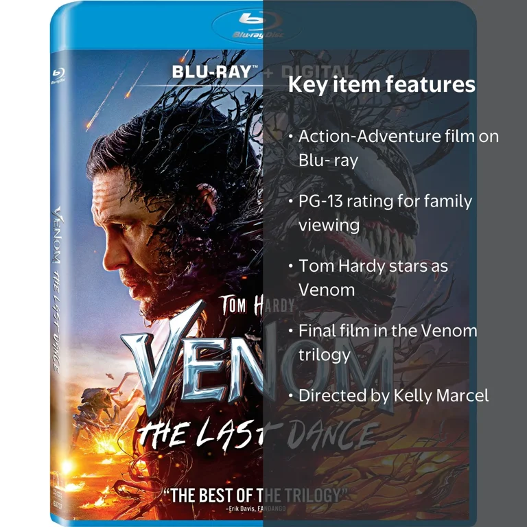 Sony, Blu-ray + Digital Copy, Venom The Last Dance, Action