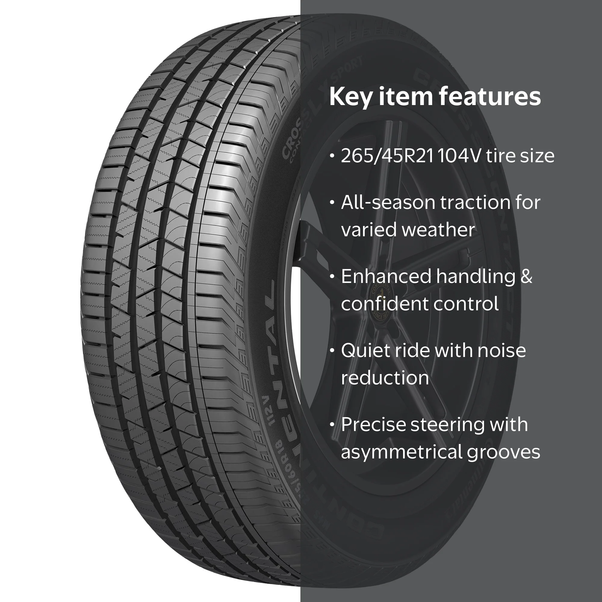 Continental 195/45R17W 4本 Free Shipping! Continental CrossContact LX Sport 265/45R21 104V