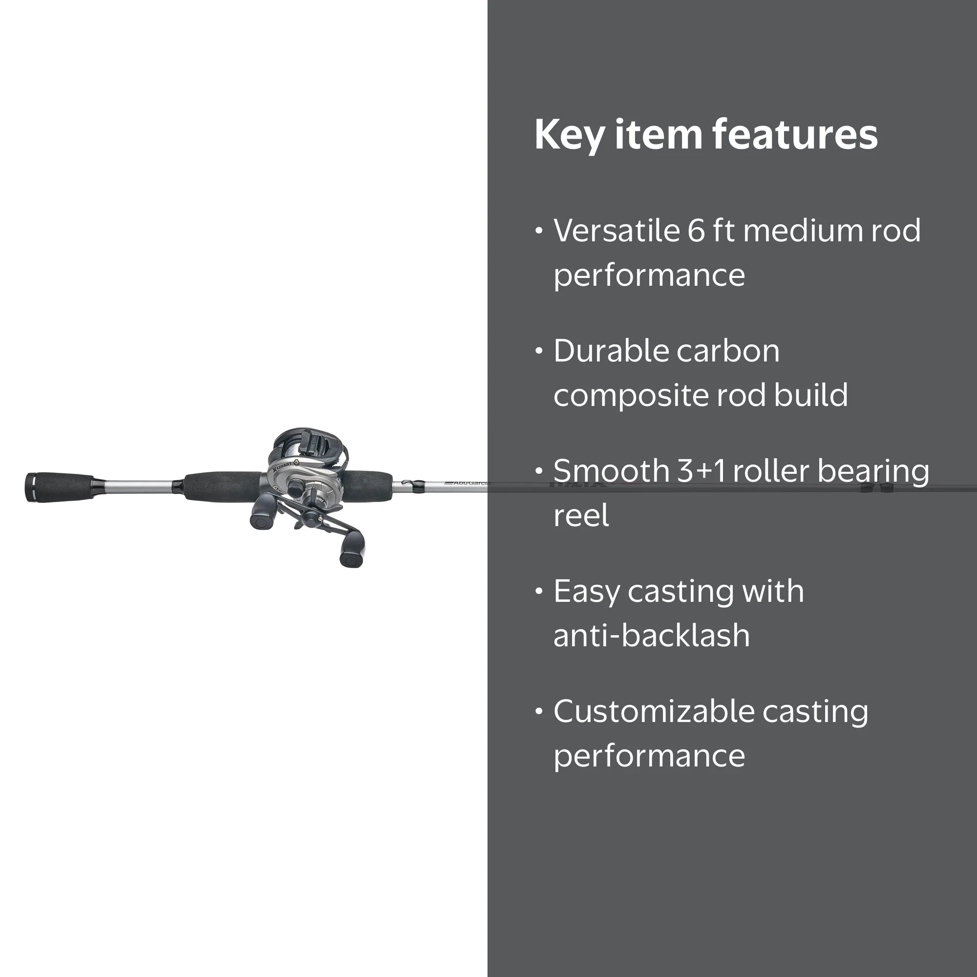 ez cast 658 fishing reel AKIOS Righthanded Casting 656 CSM GRX Gunsmoke  Keevado Store Oversized aluminum spool with line marker Ez Cast Baitcast Reel Fishing