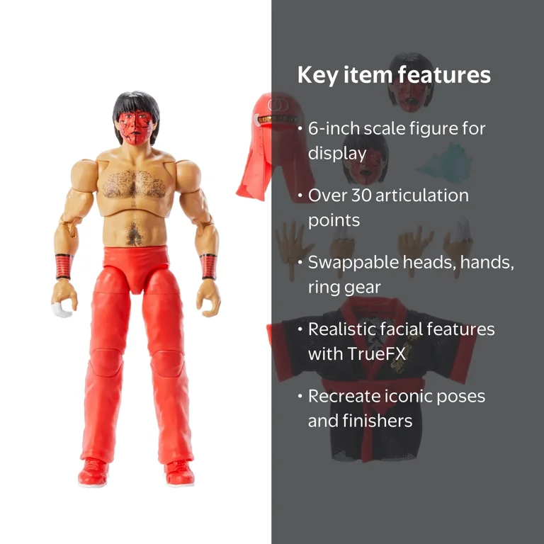 WWE Ultimate Edition The Great Muta Action Figure & Accessories