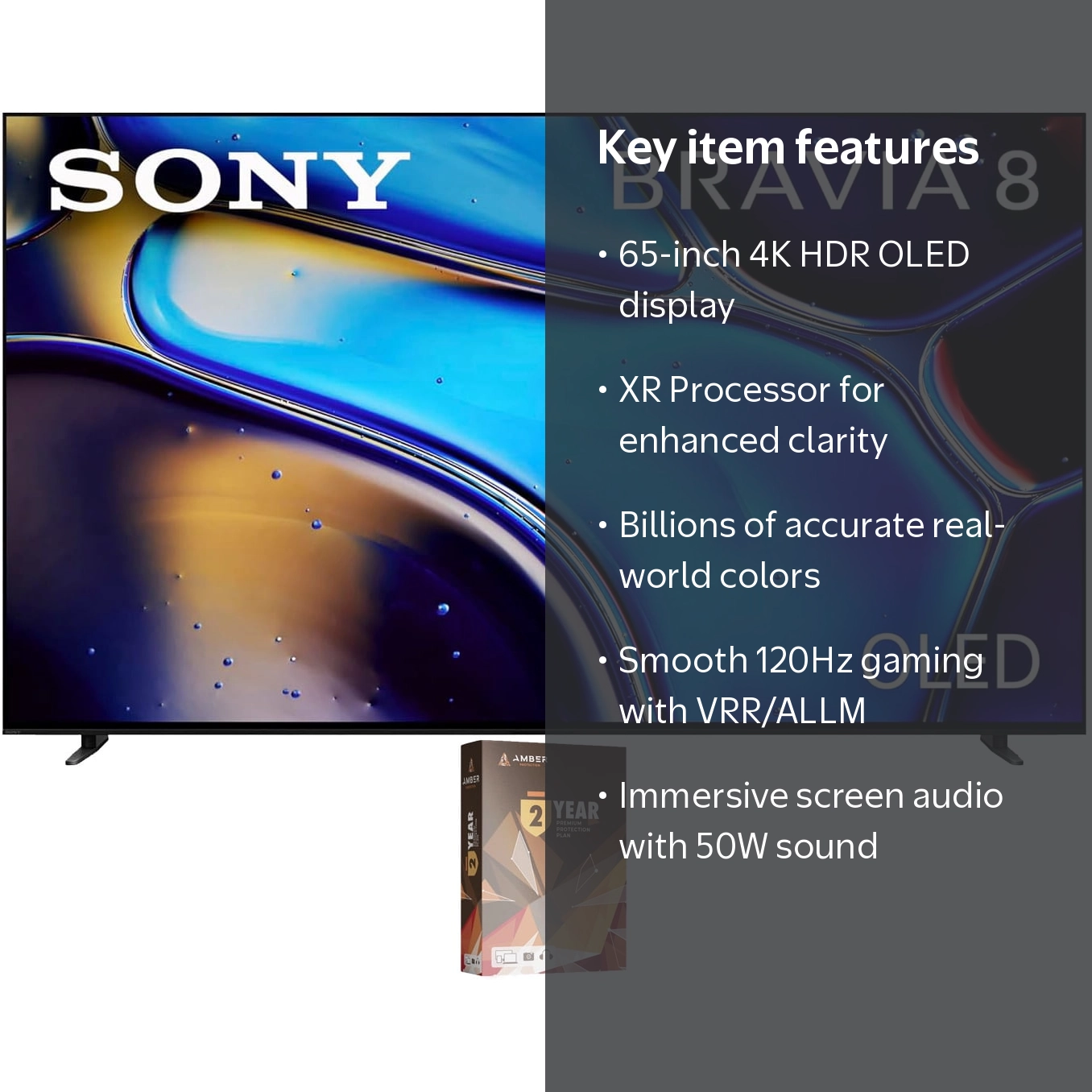Sony K65XR80 65 Inch IMAX Enhanced Bravia OLED 4K HDR Google TV