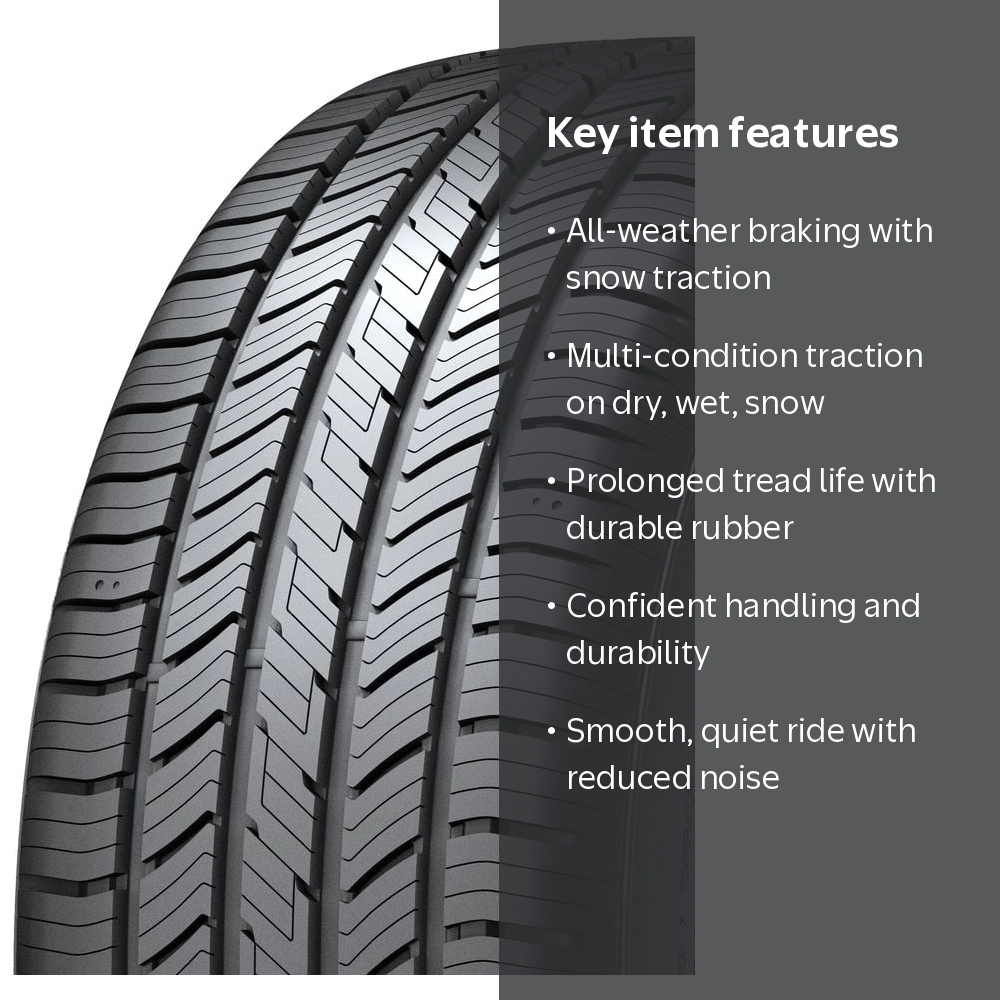 Hankook, Passenger Tire, 225/75R15 102T, All Season Black