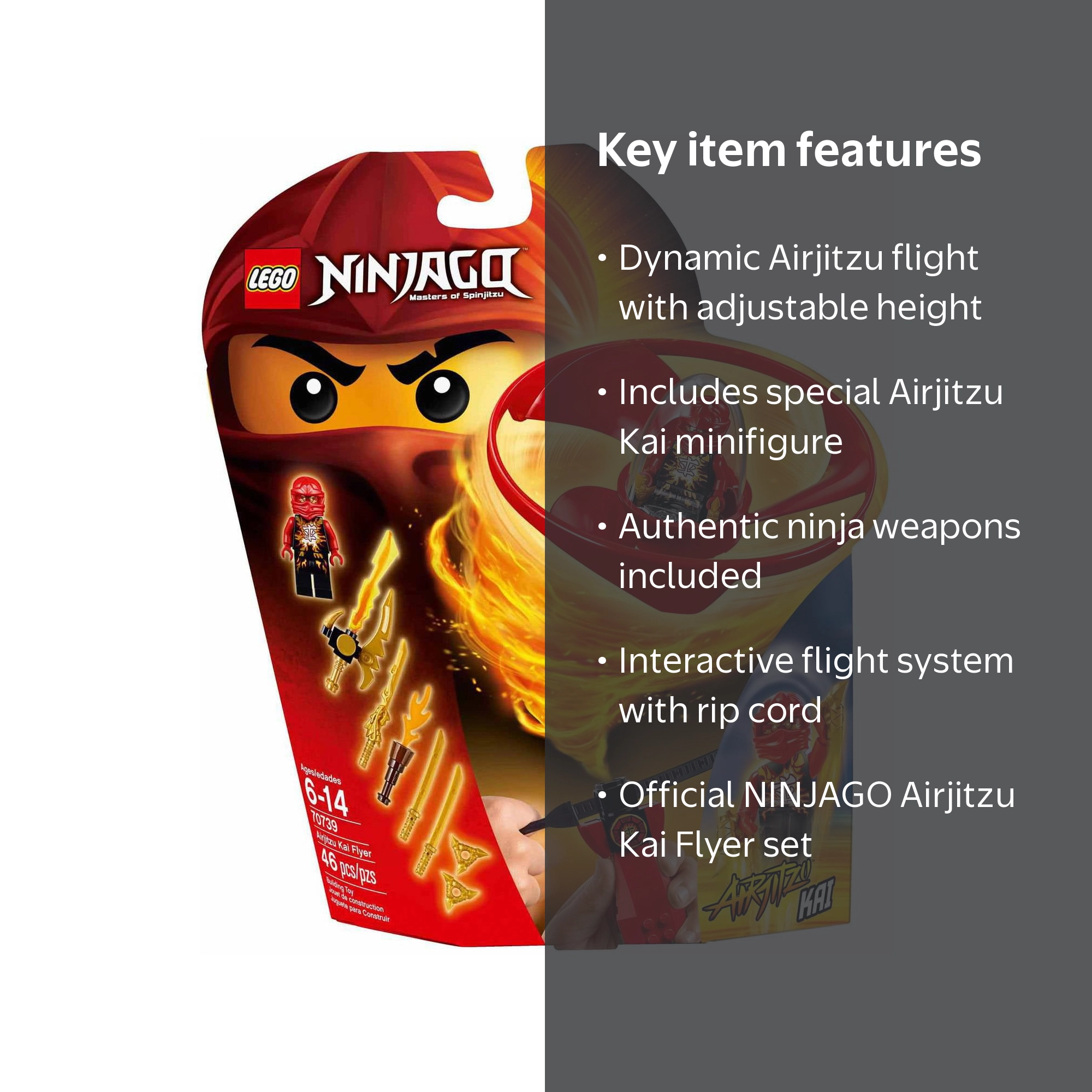 Ninjago Airjitzu Kai Flyer Set LEGO 70739 - Walmart.com