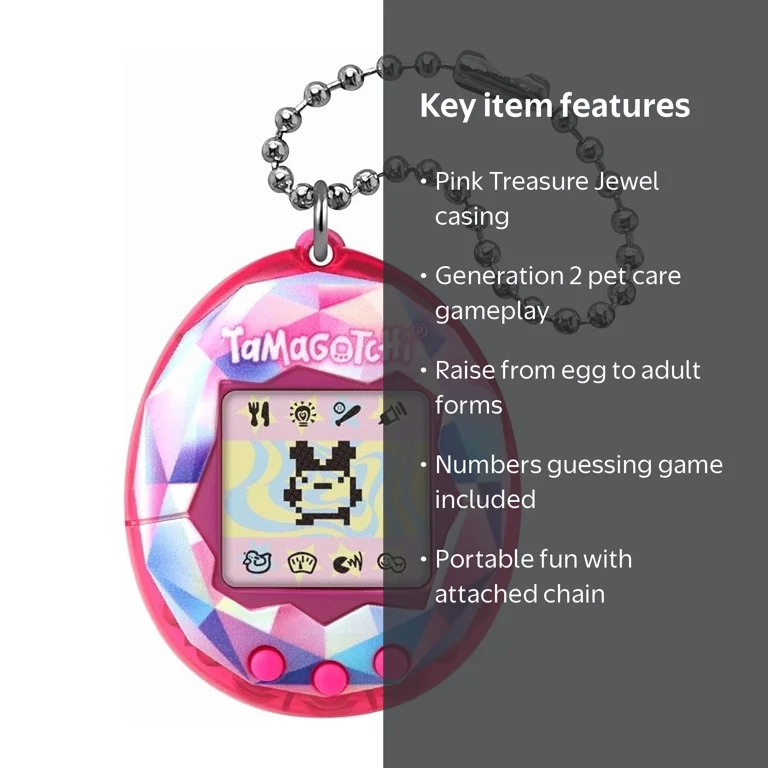 Tamagotchi, Digital Pet, Pink Treasure Jewel, Generation 2