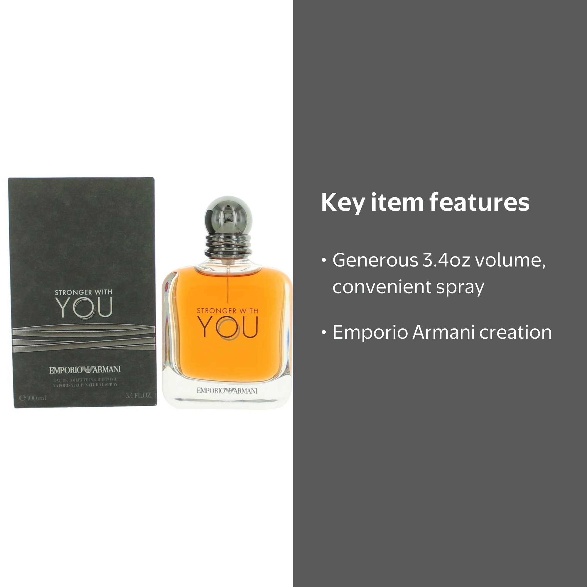Emporio Armani Stronger With You Eau De Toilette Spray, Cologne