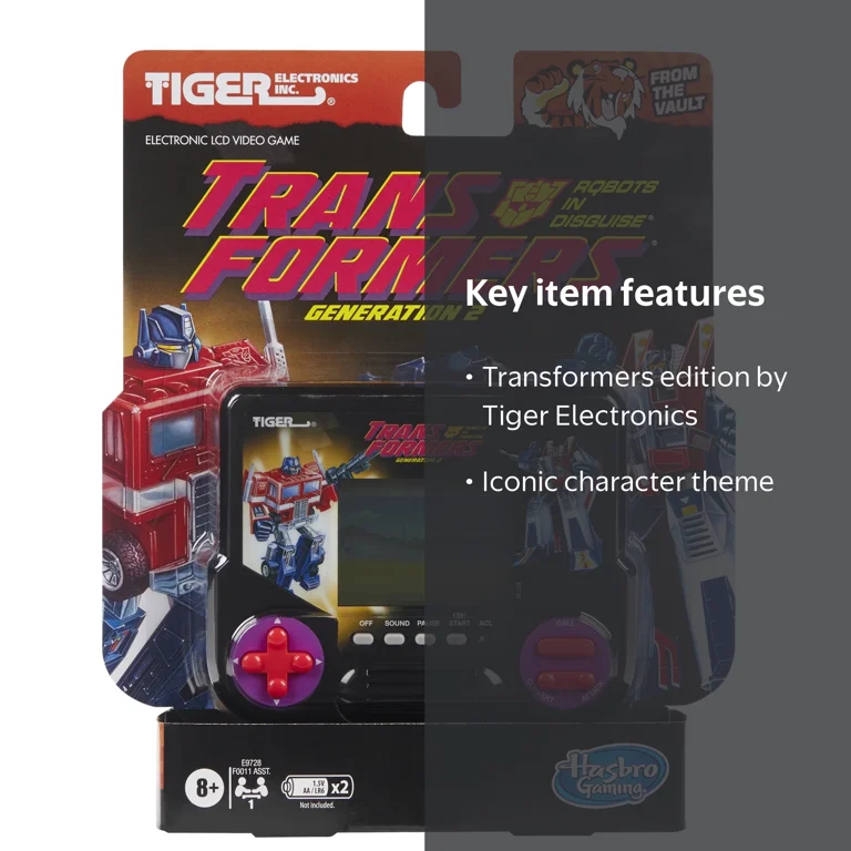 Tiger Electronics Transformers Generation 2 LCD Video Game, Retro