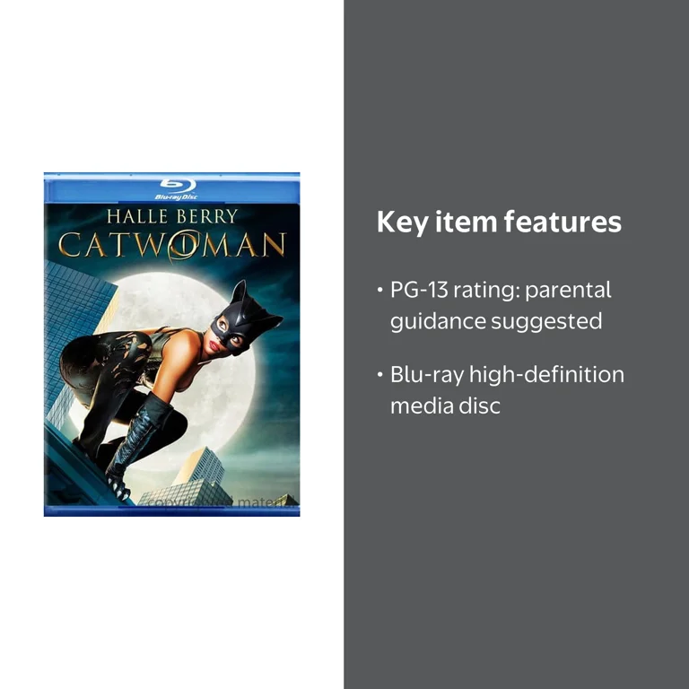 Warner Bros, Blu-ray, Catwoman PG-13 Action & Adventure Movie