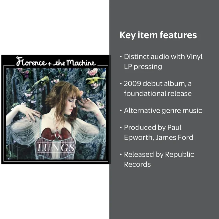 Republic Records, Vinyl LP, Lungs, 2009 Debut Album - Walmart.com