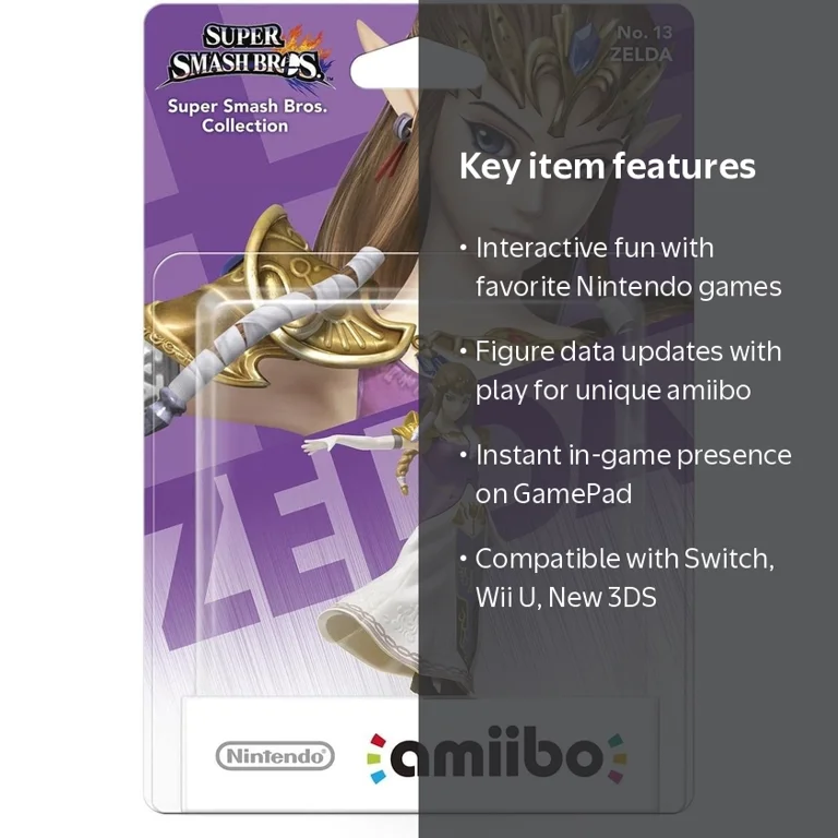 Nintendo, Zelda amiibo, Super Smash Bros Series, Purple - Walmart.com