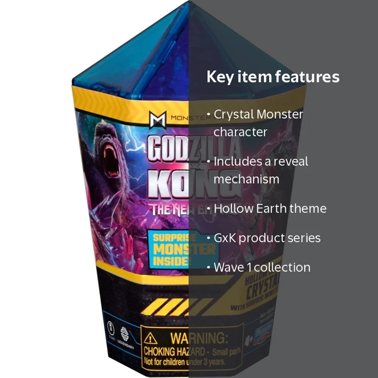 GxK Hollow Earth Crystal Monster Reveal Wave 1, Model RRK150