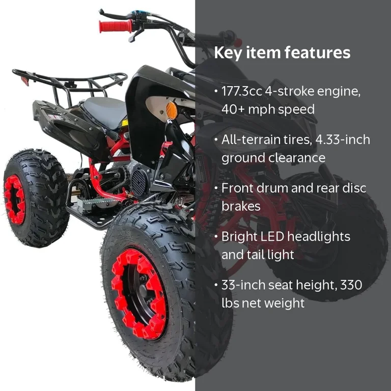 HHH, Sports ATV, 200cc, LED Headlights, Automatic with Reverse