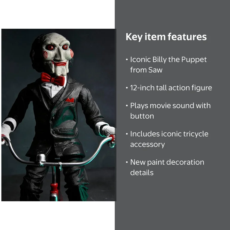 NECA Saw Billy Puppet with Tricycle 12