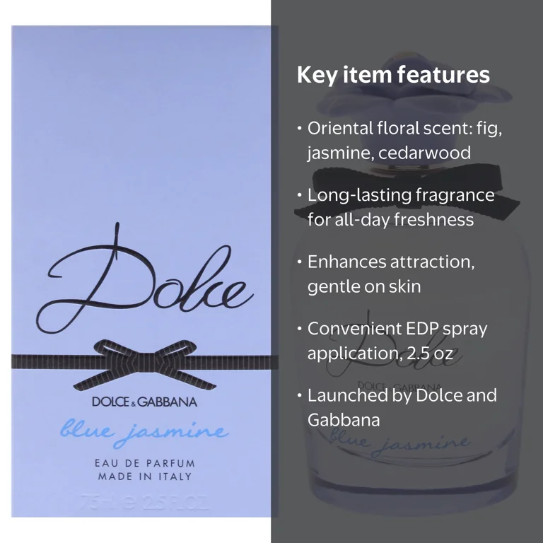 Dolce & Gabbana Dolce Blue Jasmin, 2.5 oz EDP Spray, Oriental