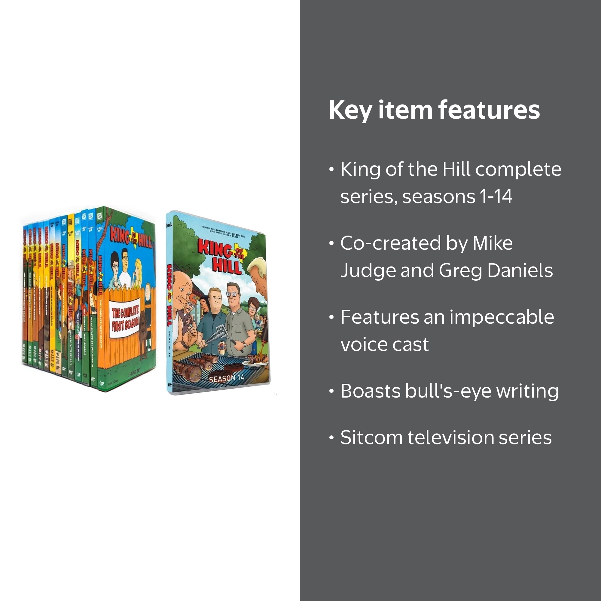 King of the Hill Complete Series Seasons 1-14 (DVD) - Walmart.com