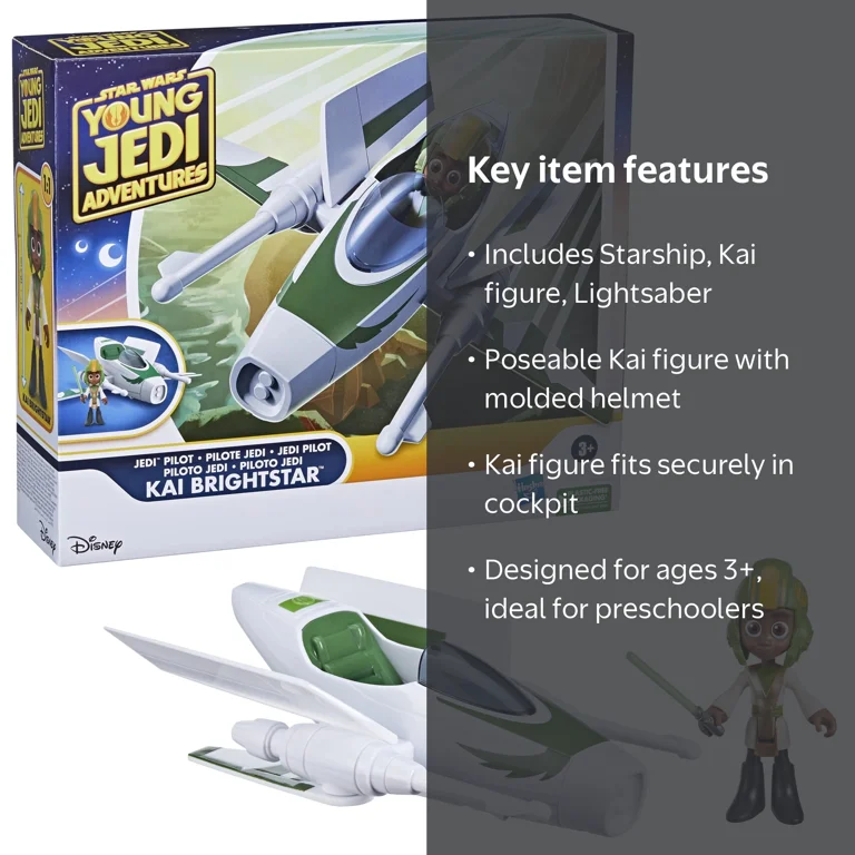 Star Wars Young Jedi Adventures Pilot Kai Brightstar Kids Toy For