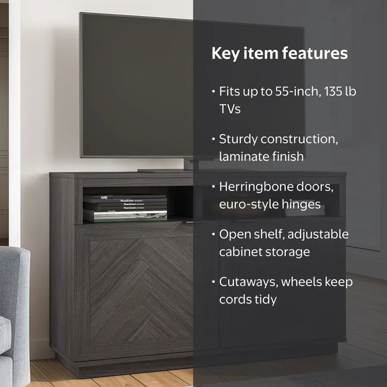Better Homes & Gardens Herringbone TV Stand for TVs up to 55