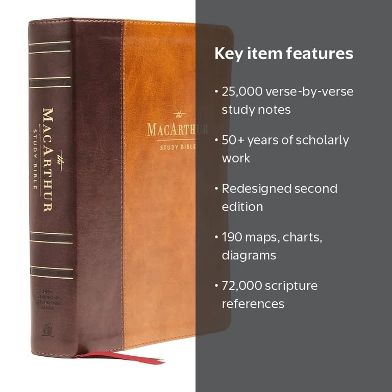 Nasb, MacArthur Study Bible, 2nd Edition, Leathersoft, Brown
