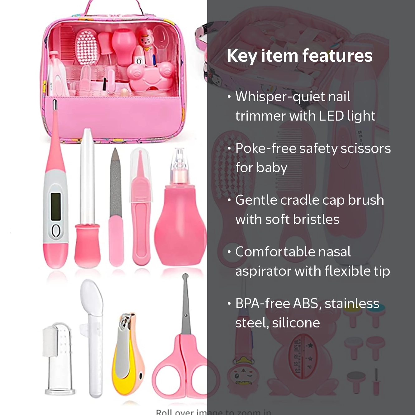 clackibukvyz, Baby Grooming Kit, 20 in 1 Newborn Baby Essentials