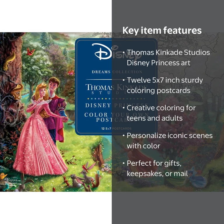 Thomas Kinkade, Disney Dreams Collection Disney Princess Coloring