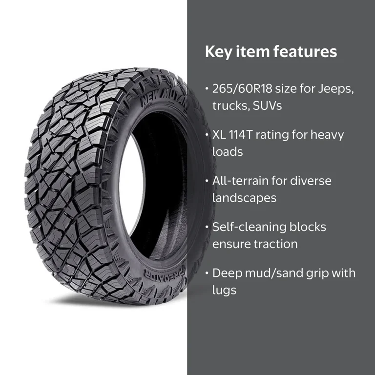 Predator New Mutant X-AT 265/60R18 114T XL All Terrain Light Truck