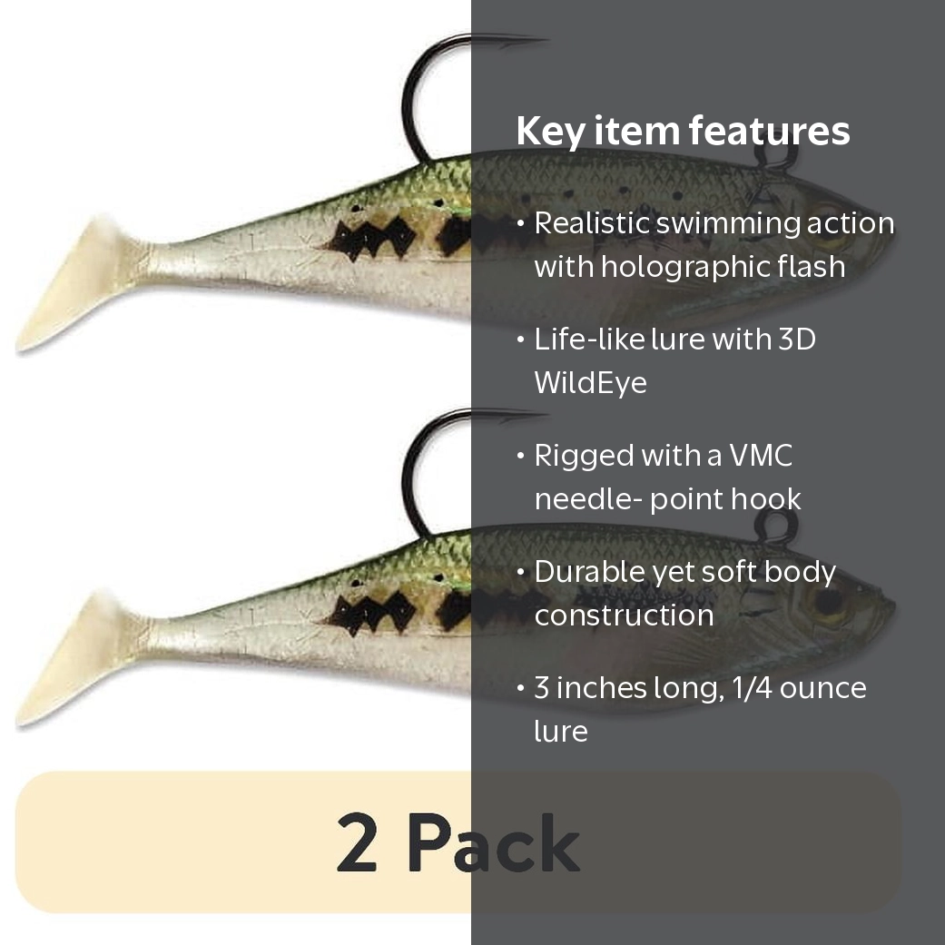 2 pack) Storm WildEye Swim Shad 3
