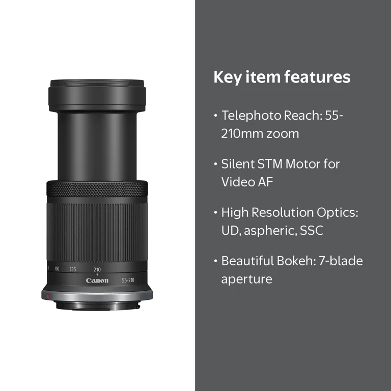 Canon, Lens, 55-210mm, Optical Image Stabilization - Walmart.com