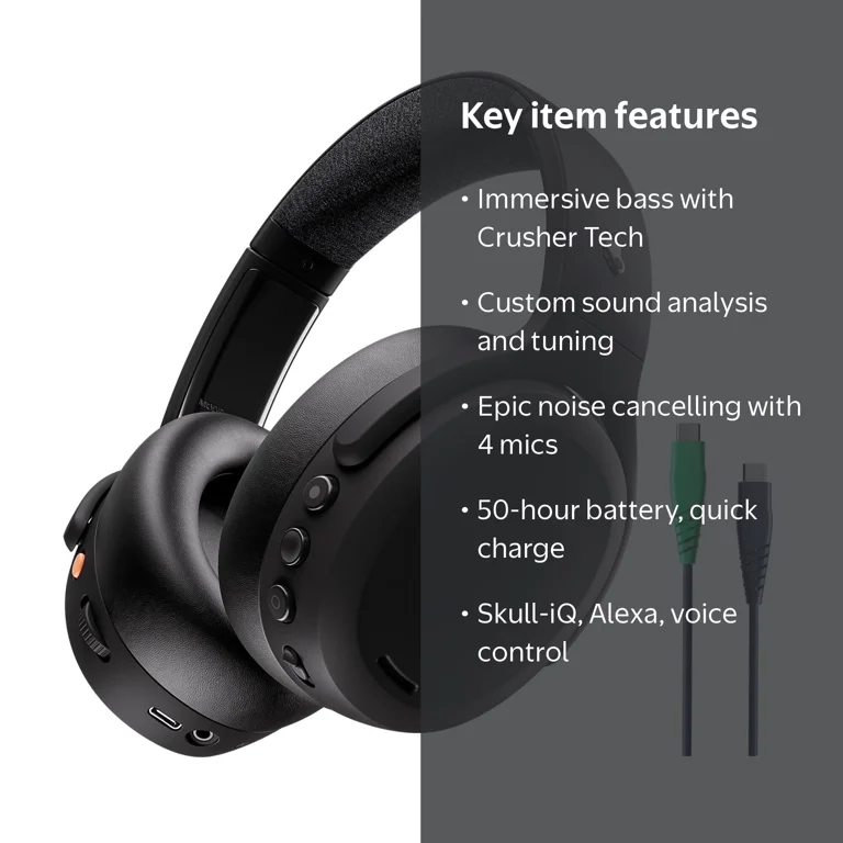 Skullcandy Crusher ANC 2 Over-Ear Noise Canceling Wireless
