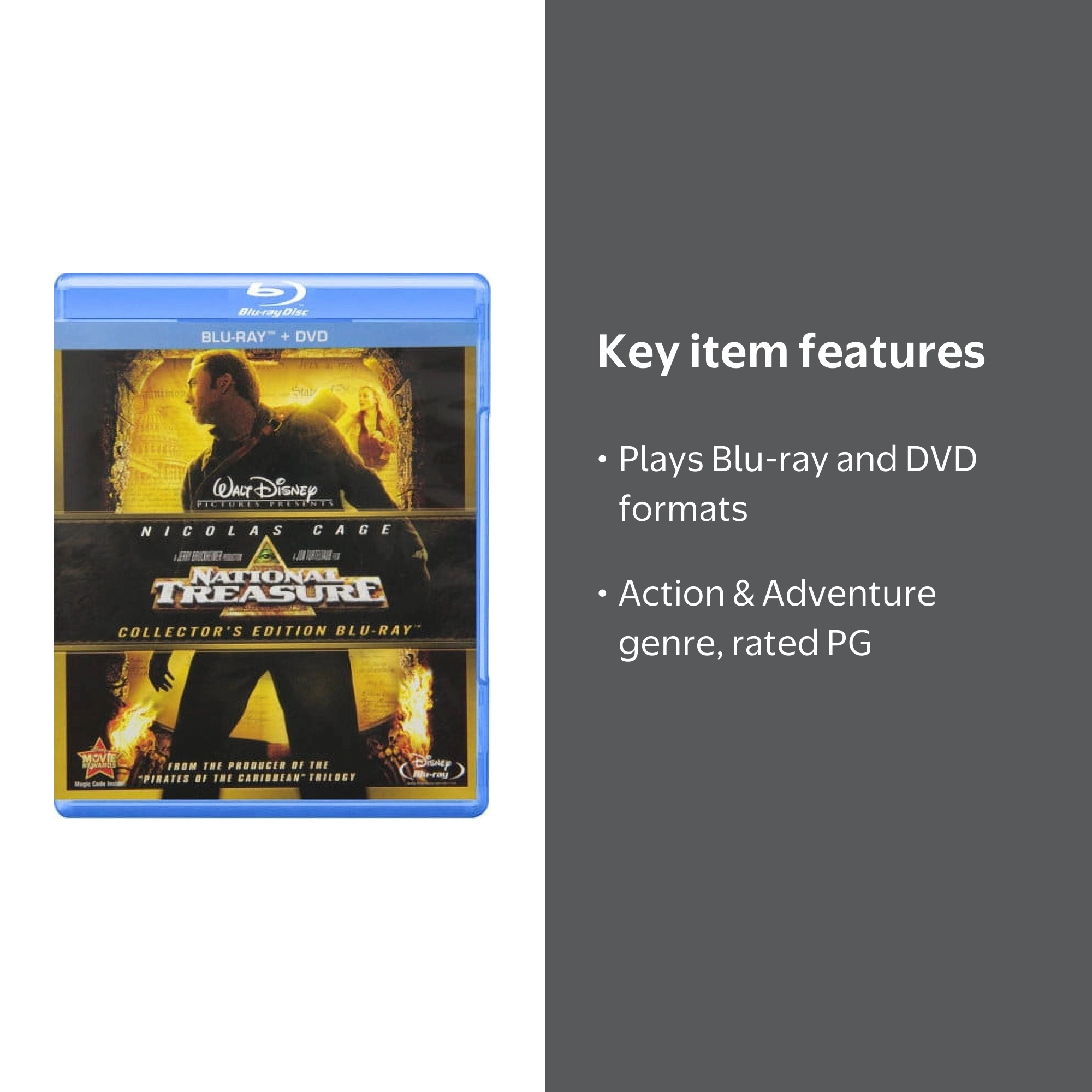 Disney's National Treasure: Action & Adventure Movie (Blu-ray +
