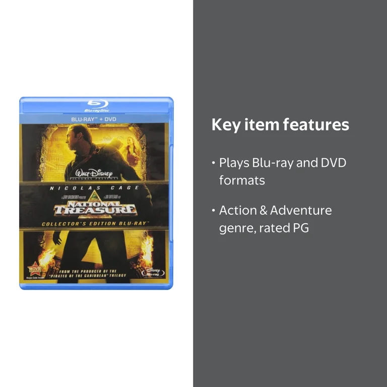 Disney's National Treasure: Action & Adventure Movie (Blu-ray +