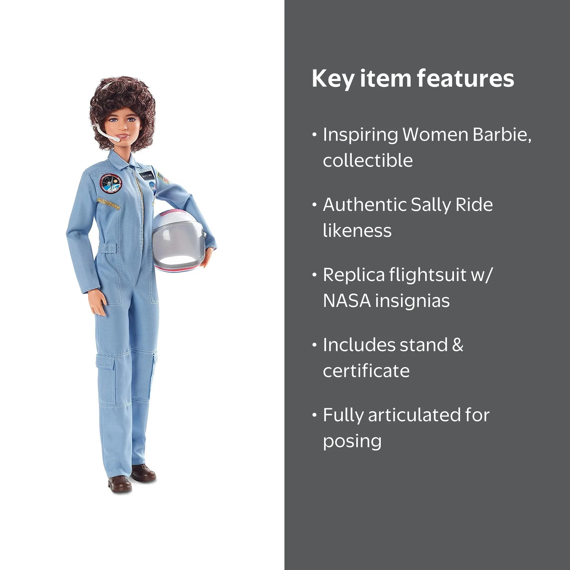 Barbie Inspiring Women Series: Sally Ride Collectible Doll with