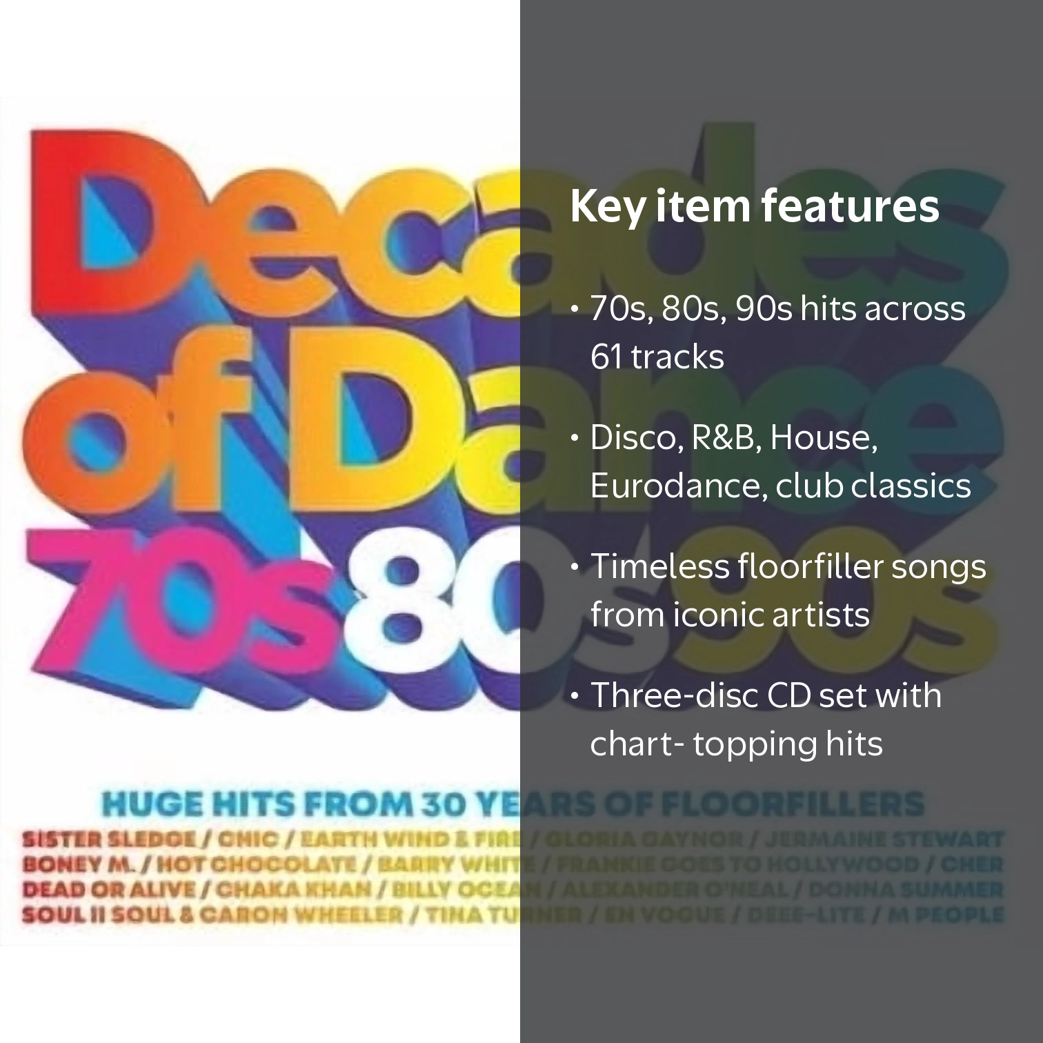 【まとめ売り】70s 80s ディスコ ダンス クラシック CD 11枚セット Various Artists - Decades Of Dance: 70s 80s 90s / Various - Music