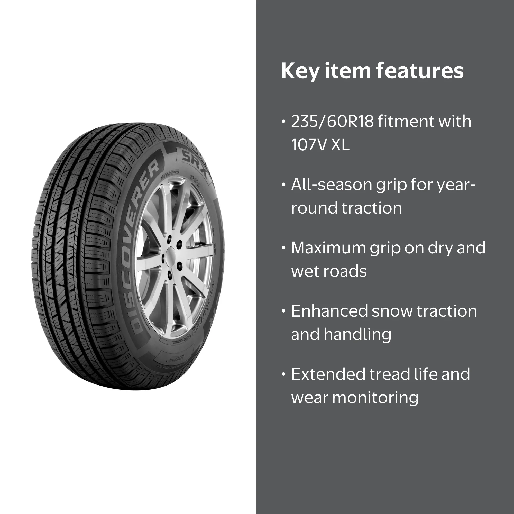Cooper Discoverer SRX All Season 235/60R18 107V XL SUV/Crossover