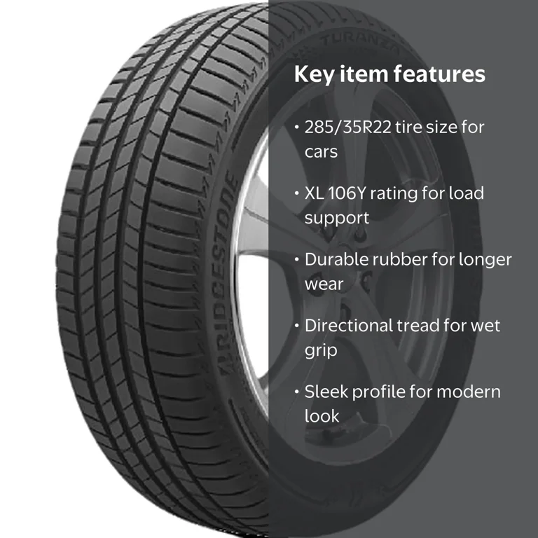 Bridgestone Turanza T005 Summer 285/35R22 106Y XL Passenger Tire