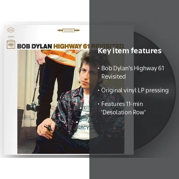 Bob Dylan, Vinyl LP, Highway 61 Revisited, Music & Performance