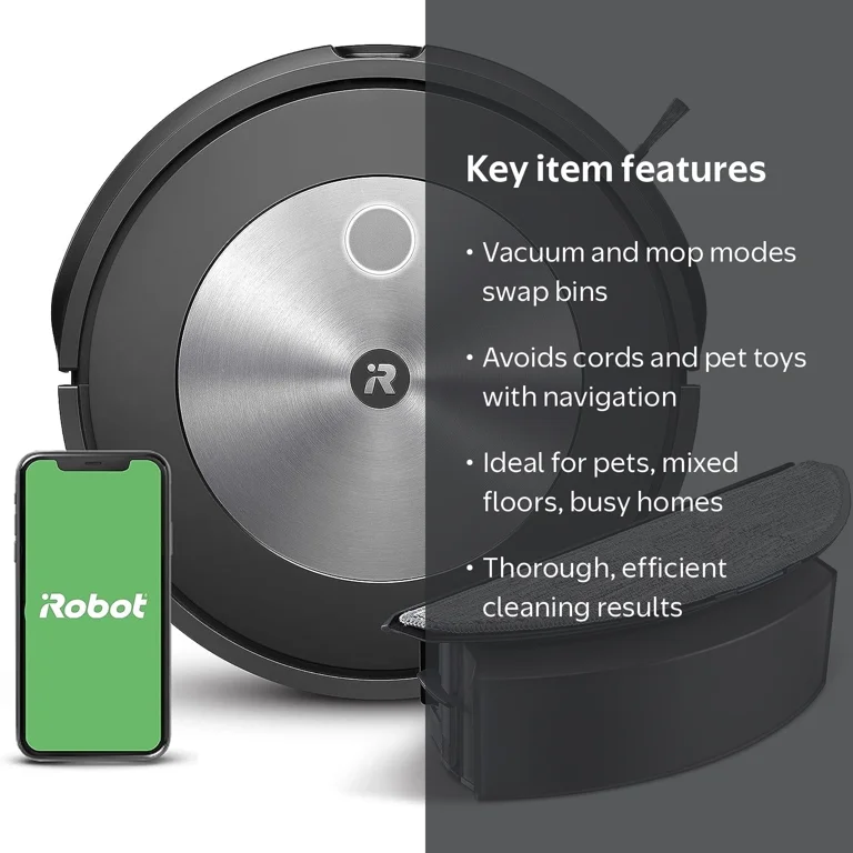 iRobot, Roomba Combo Vacuum & Mop, J517020, Smart Technology