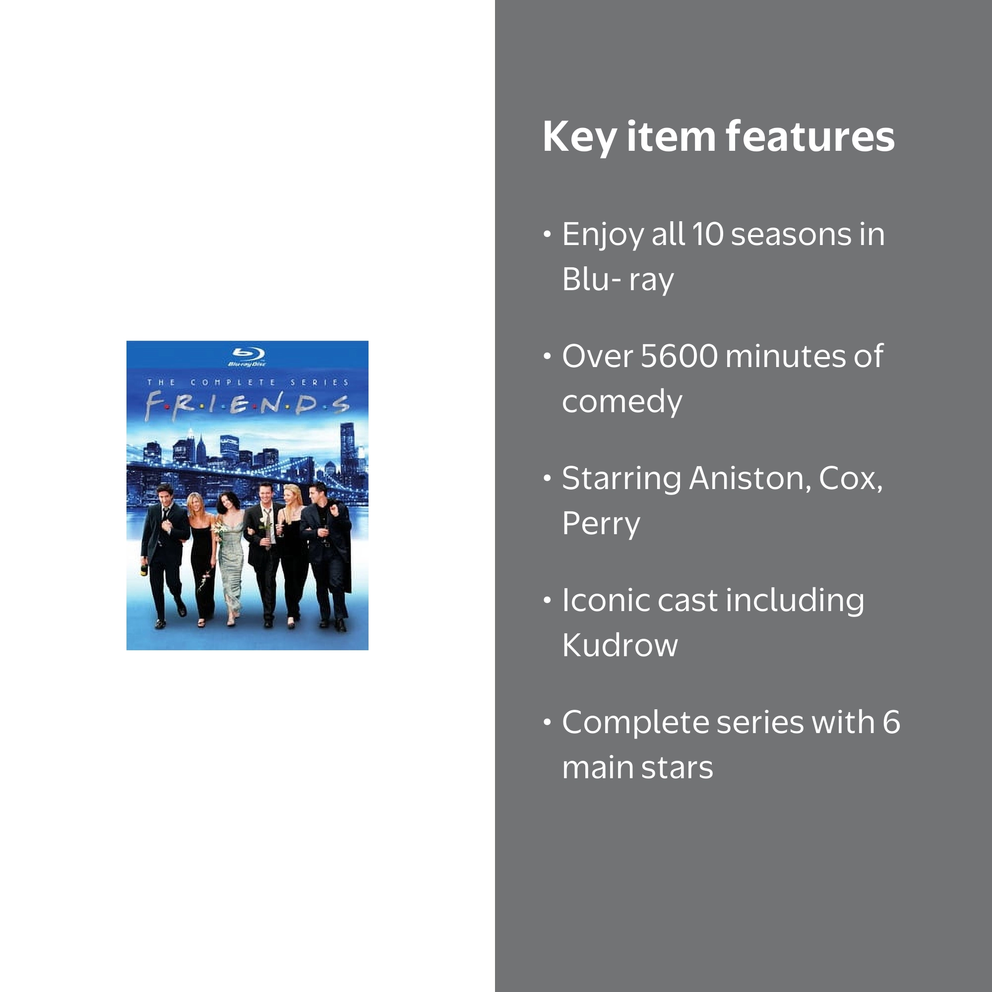 Friends: The Complete Series Blu-ray Box Set - All 10 Seasons
